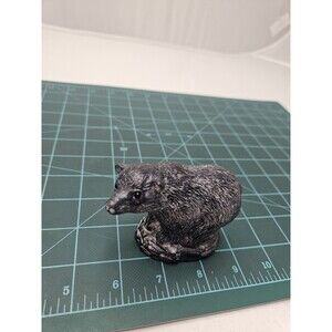 Vintage Soapstone Bear Hand Carved -A Wolf Original Sculpture handmade in Canada